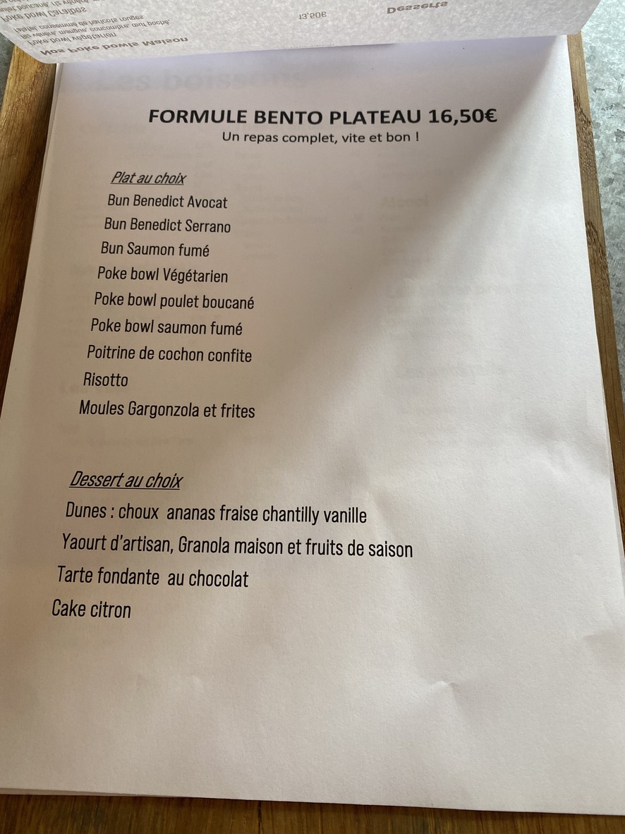 Télumée menu 3