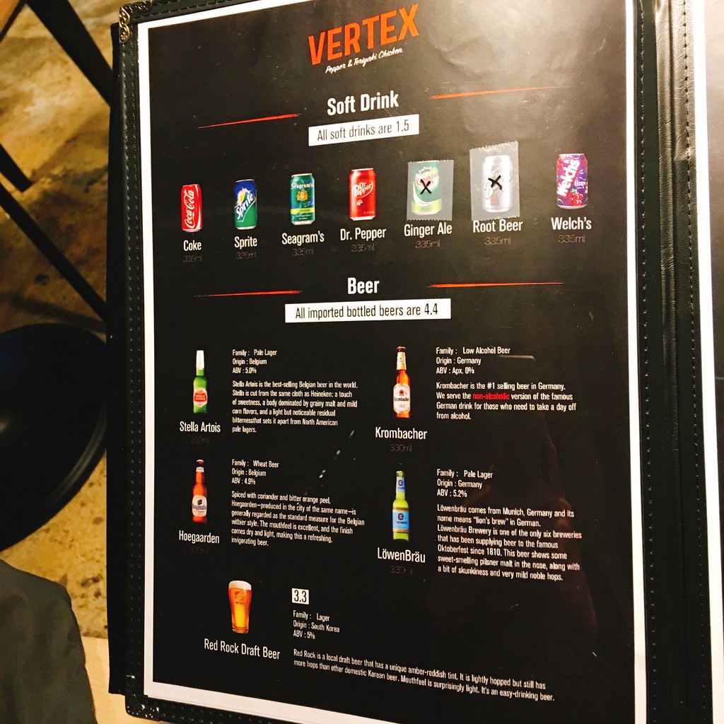 Vertex menu 3