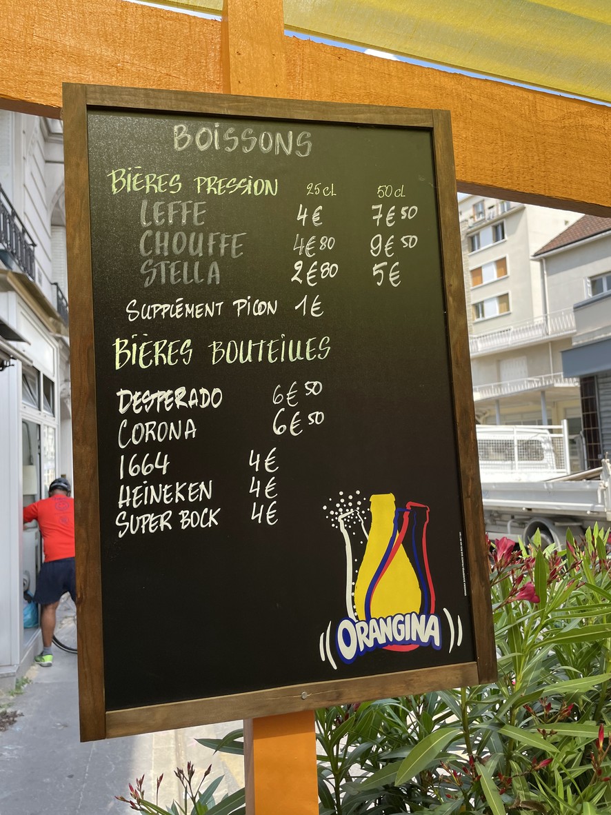 La Fleur des Lilas menu 3