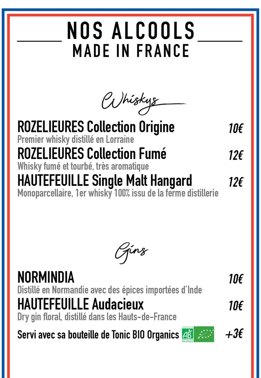 L'Adada Bar - Bar Paris 14 menu 3