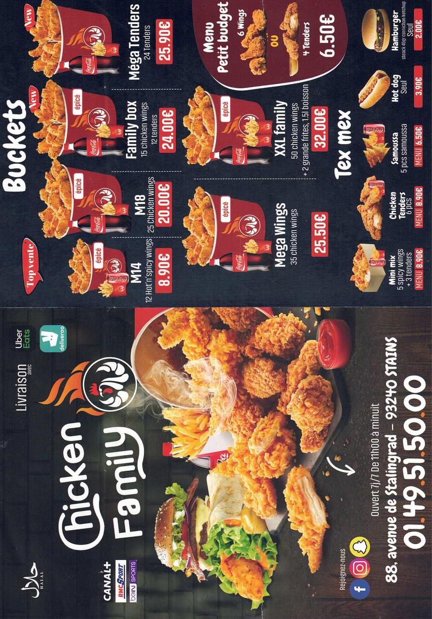 Chicken Family menu 5