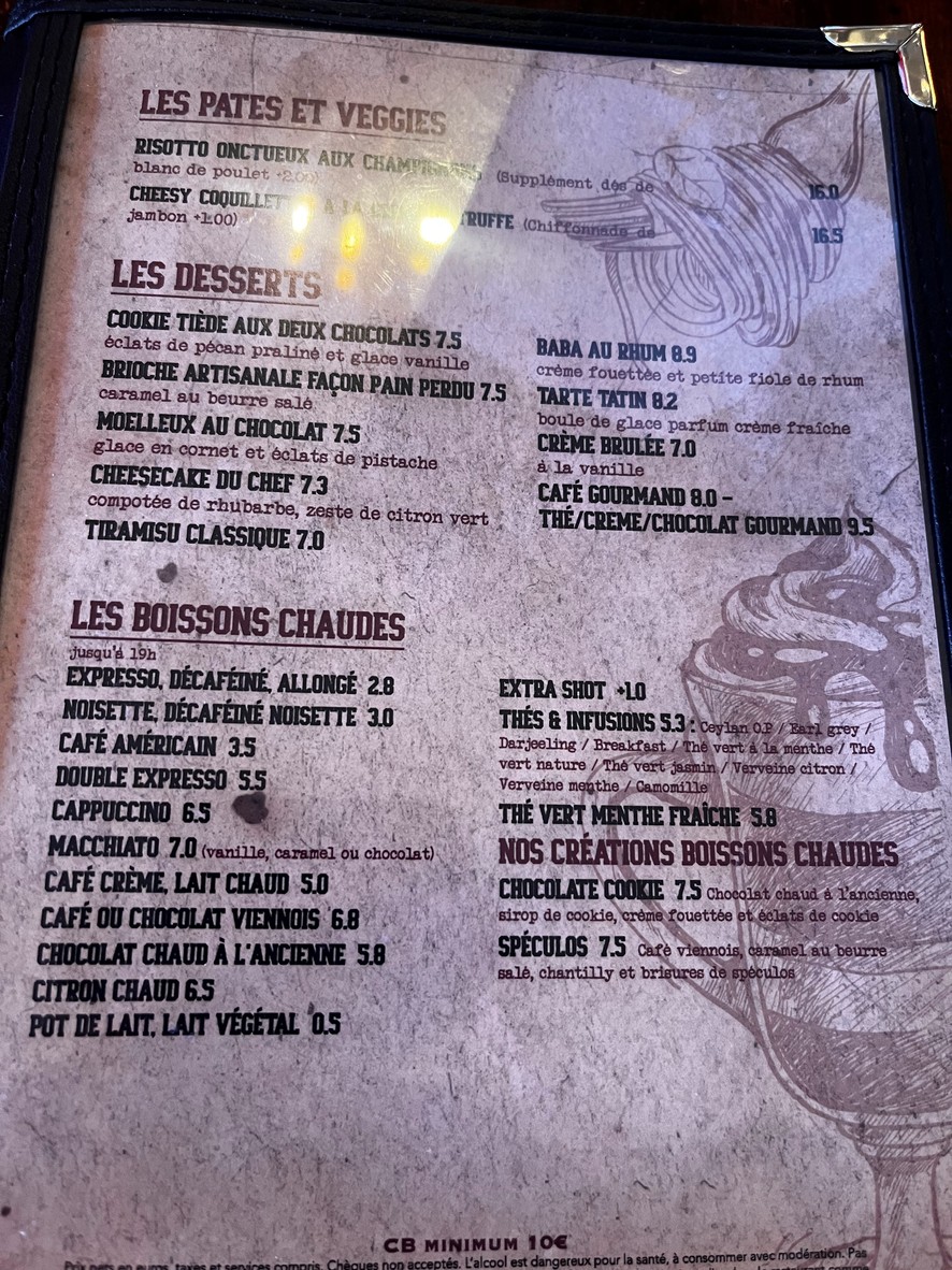 Café du Rendez-Vous menu 2