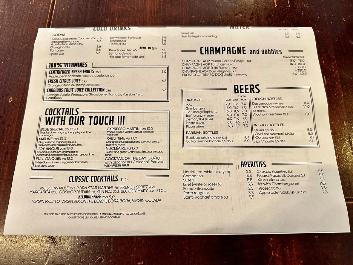 Café du Rendez-Vous menu 3