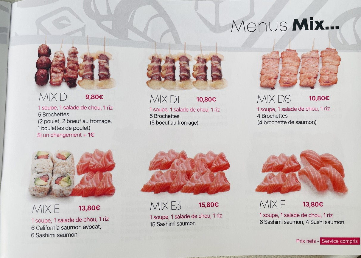 Sushi Muraguchi menu 4