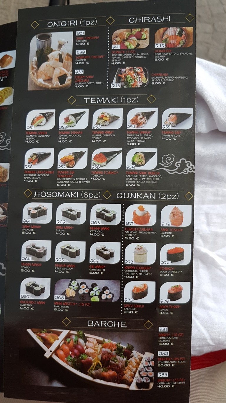 Nanami menu 5