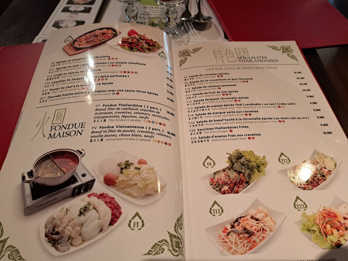 La Mangue Verte menu 3