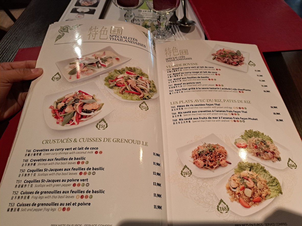 La Mangue Verte menu 5