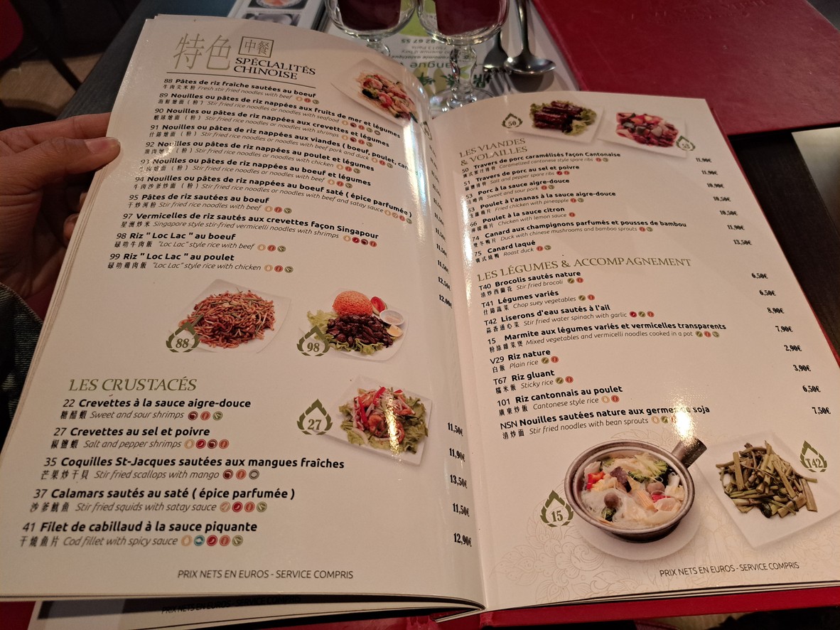 La Mangue Verte menu 7