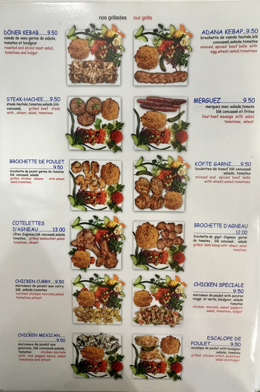 Restaurant ZERIN menu 3