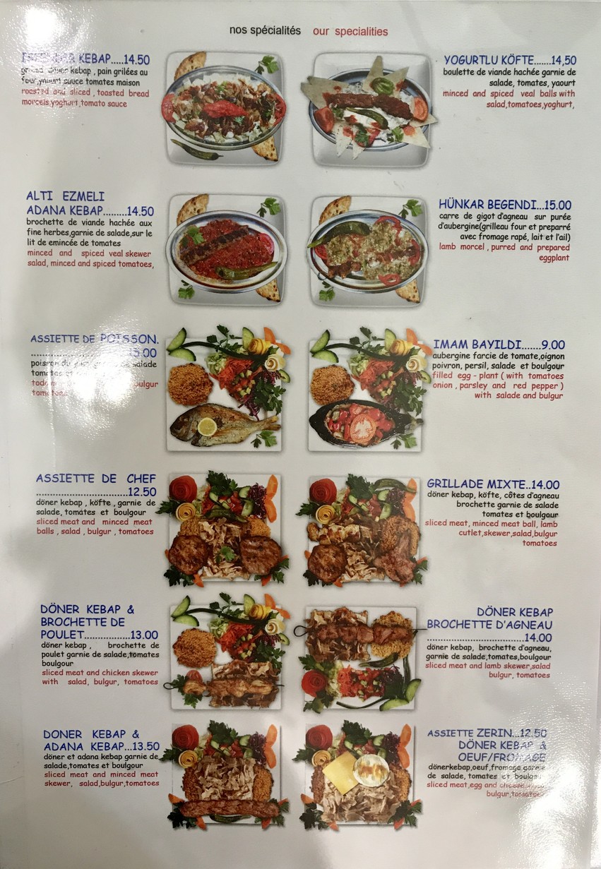 Restaurant ZERIN menu 4