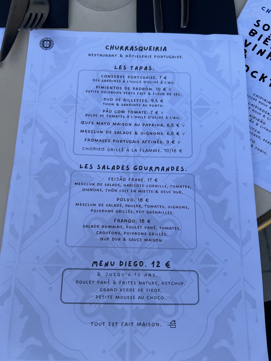 Churrasqueiria menu 1