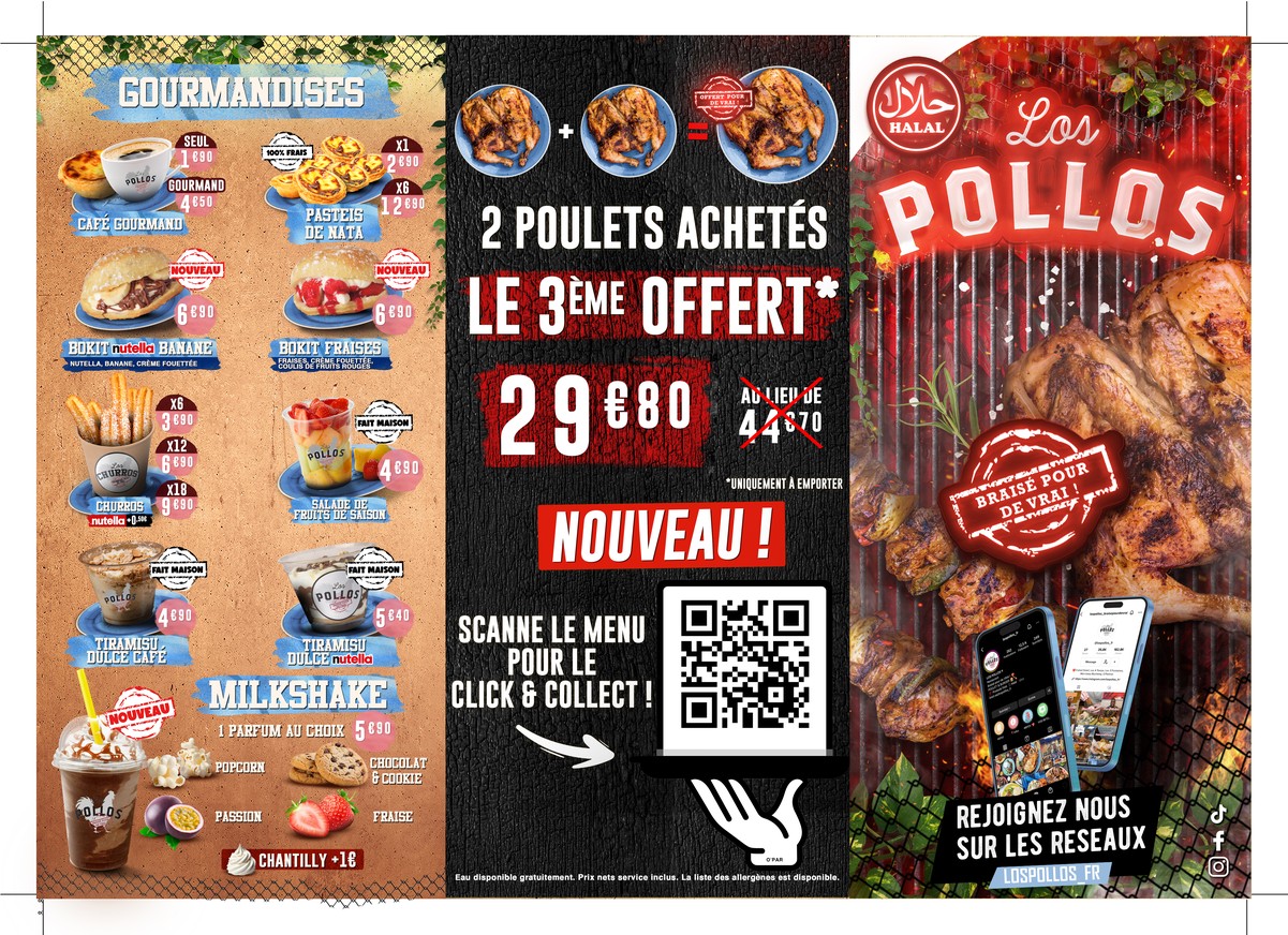 Los Pollos ROSNY 2 menu 2