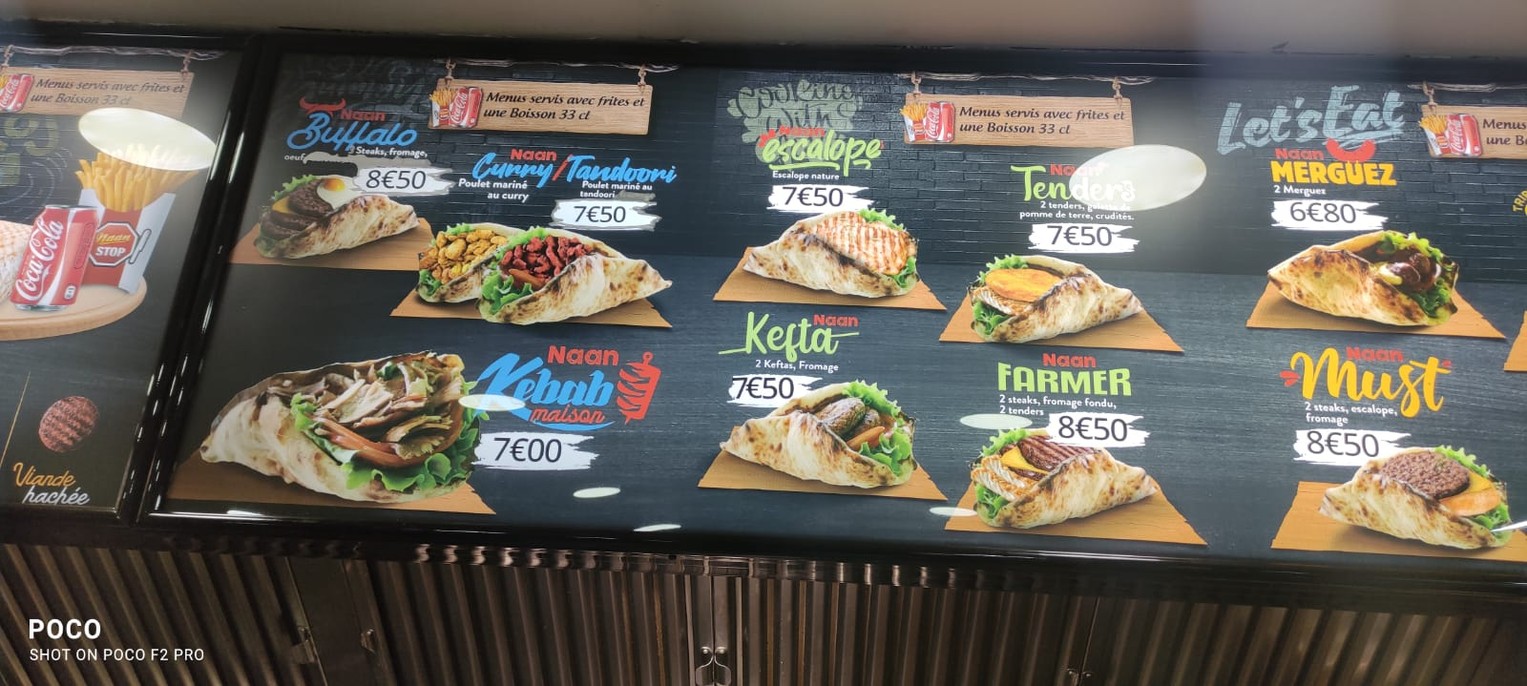 Naan Stop menu 1