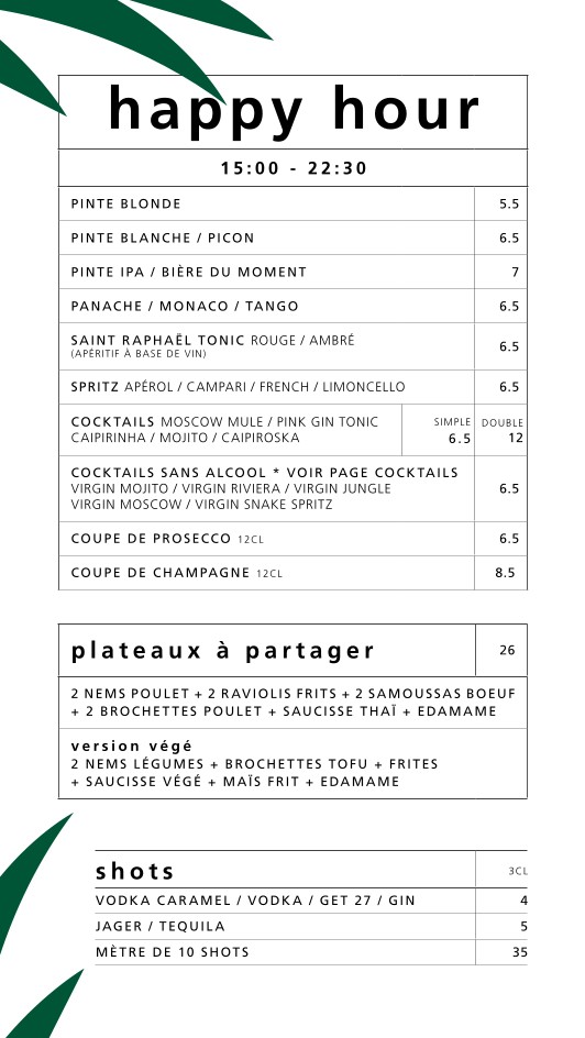 NANA Bistro Thaï menu 4
