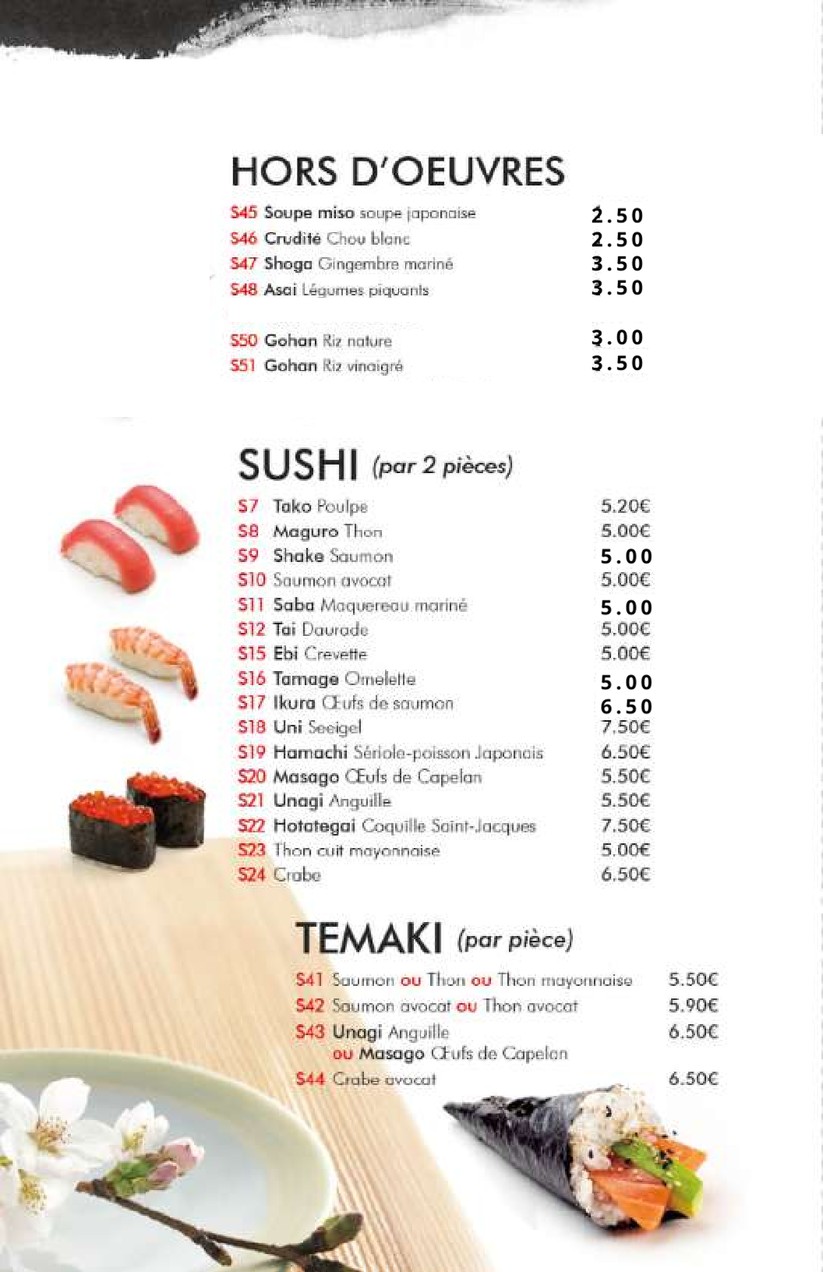 Ramen Fujiyama menu 2