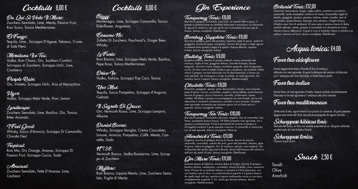 Merulana Cafè menu 5