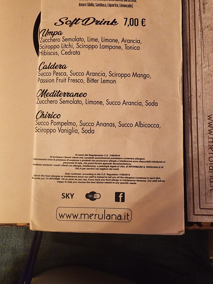 Merulana Cafè menu 6