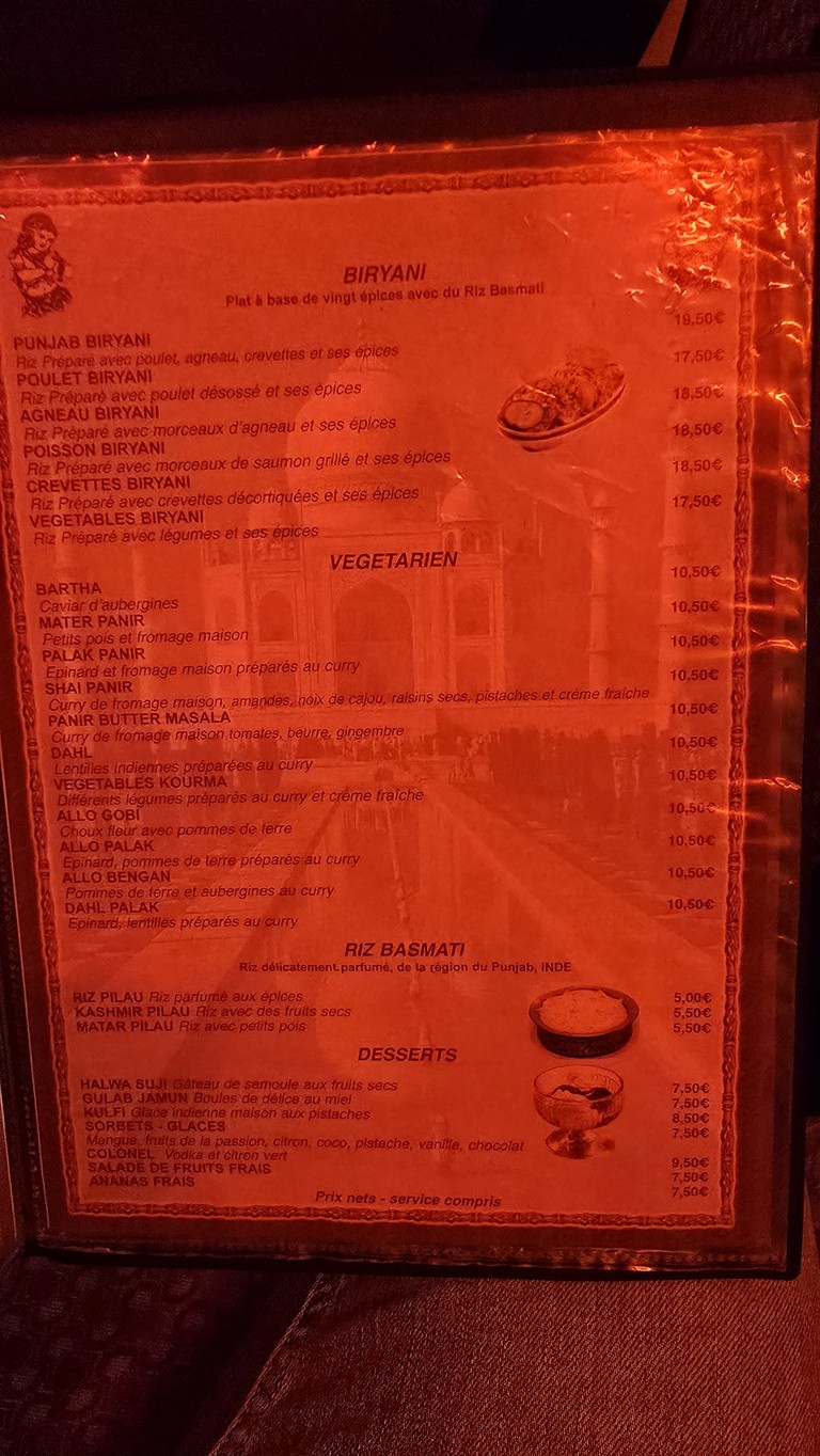 Punjab Palace menu 2