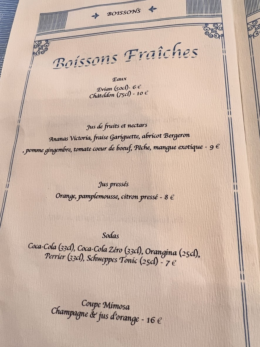 Chez Julien menu 4
