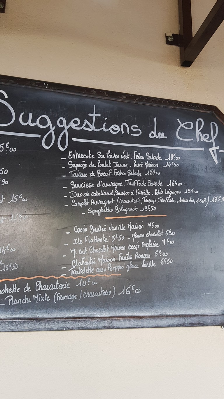 Bougnat Bar menu 2