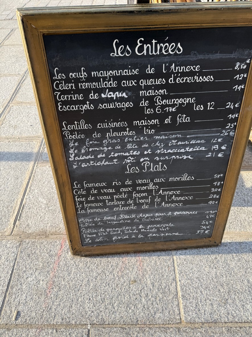 L'Annexe menu 1