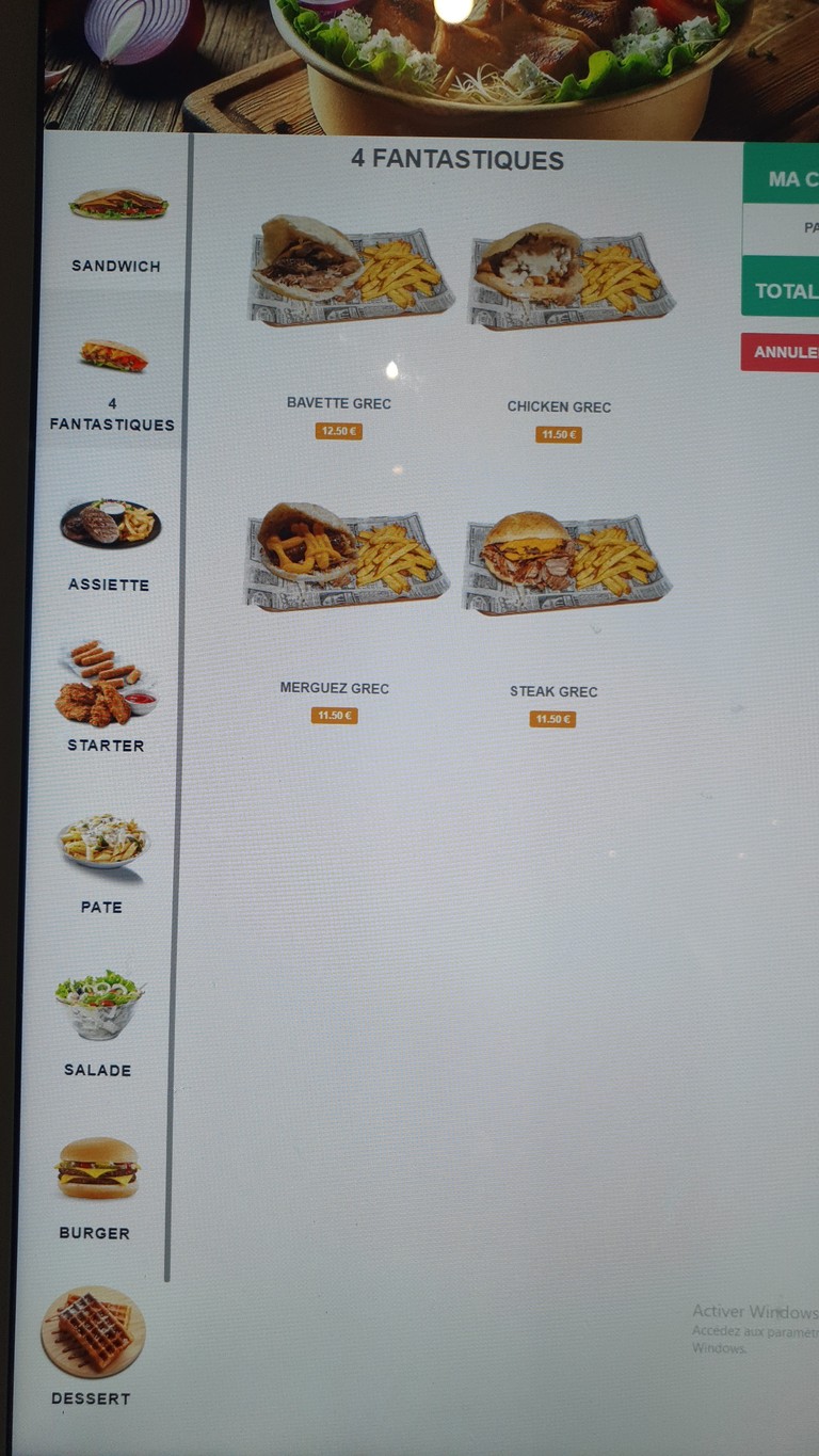 Petit veau rosny menu 1