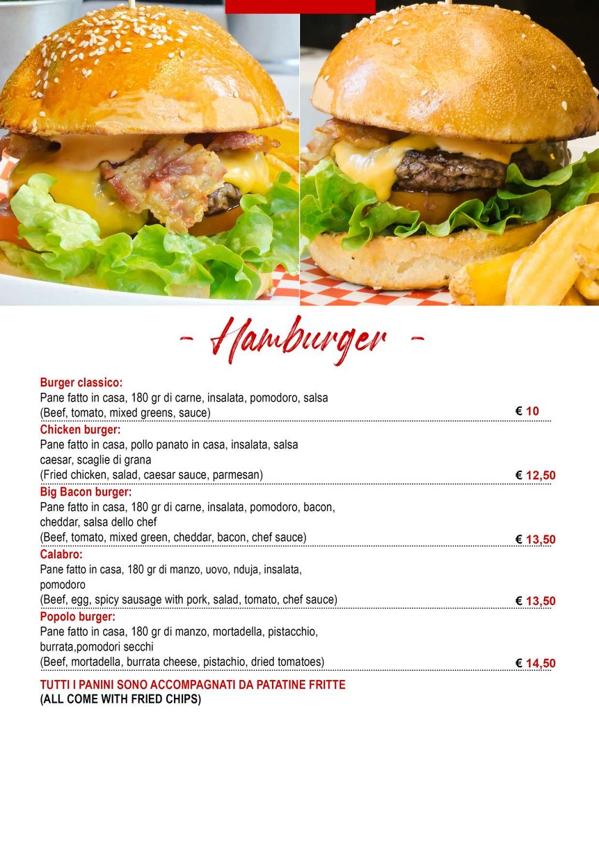 Ristorante Pizzeria Popolo Caffè menu 6