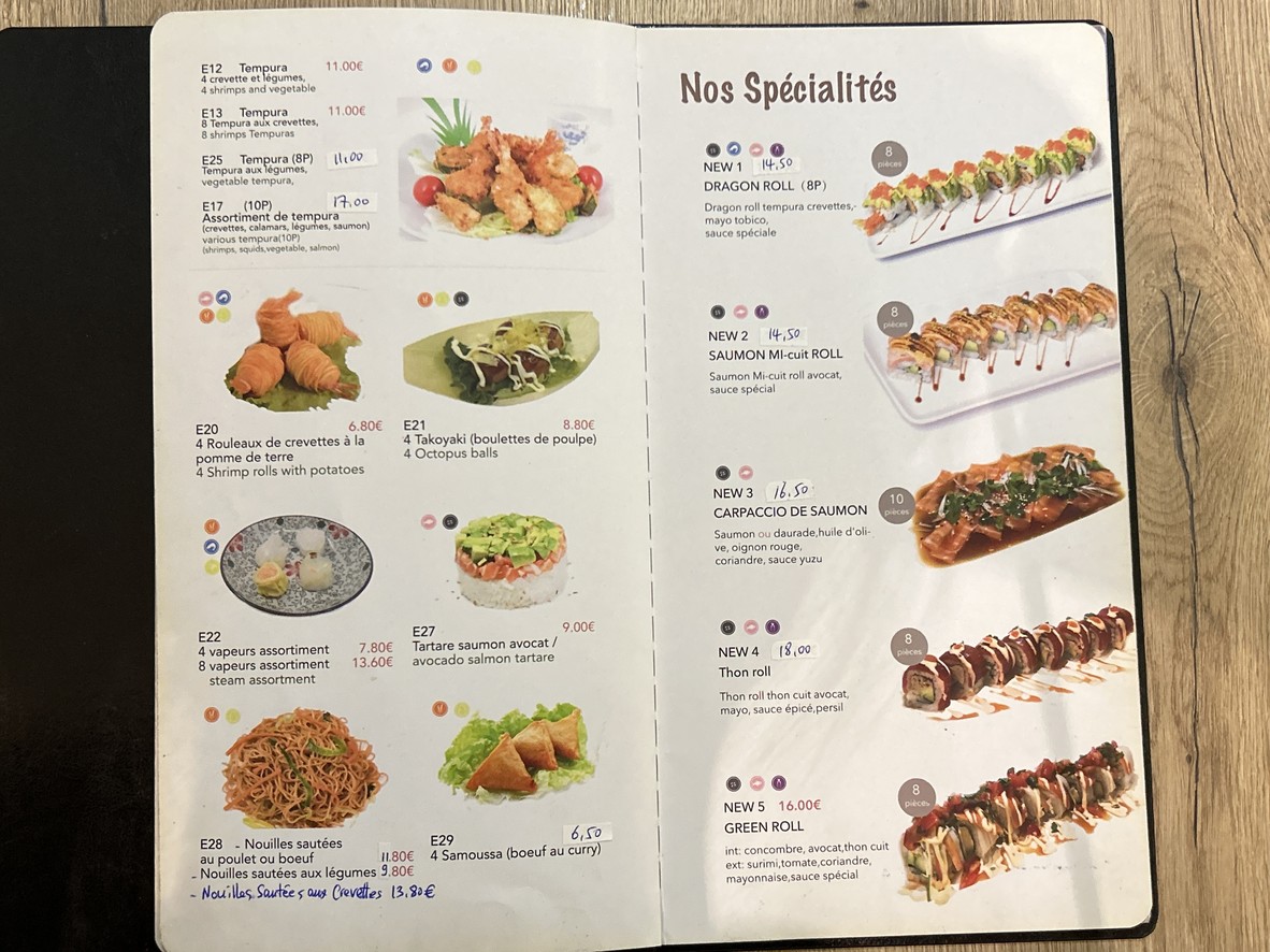 Yayami menu 1