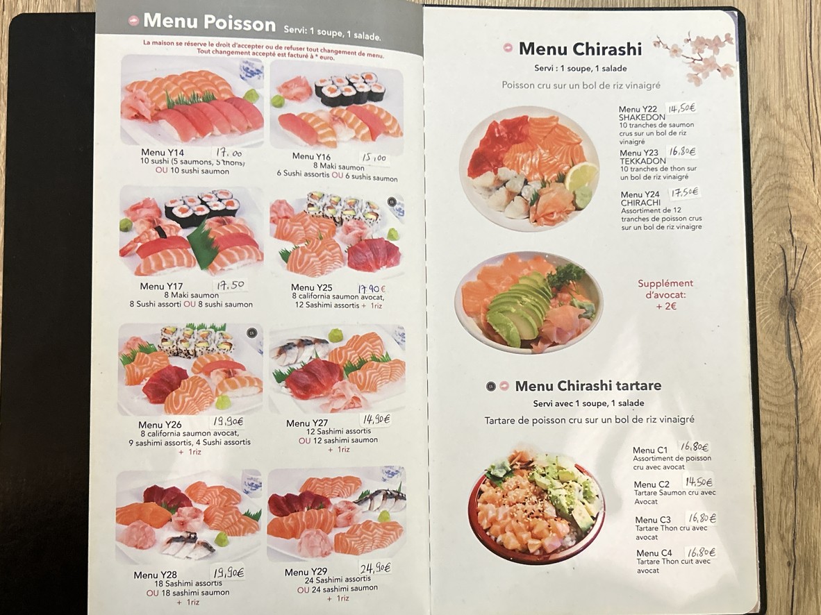 Yayami menu 4
