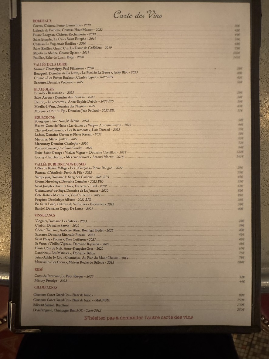 Le P'tit Canon menu 2