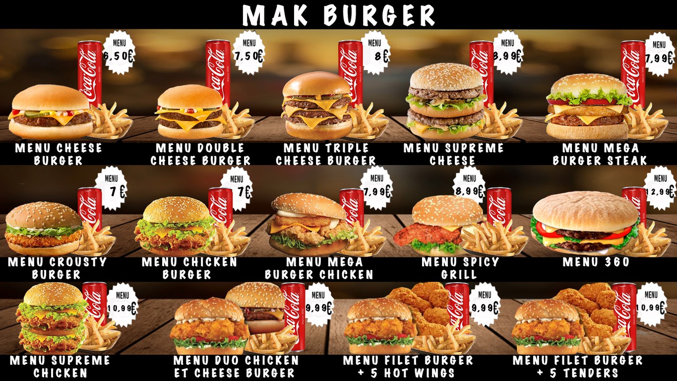 Master Chicken Paris 13 menu 1