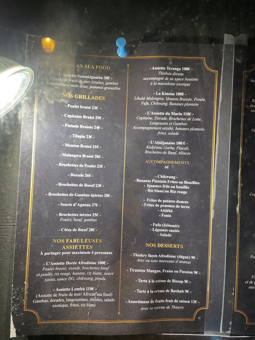 Restaurant L'Afrodisiac menu 4