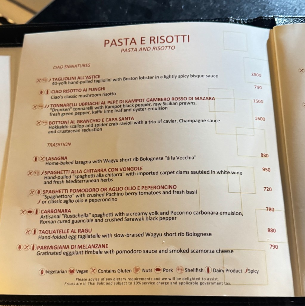 تشياو تيرازّا menu 4