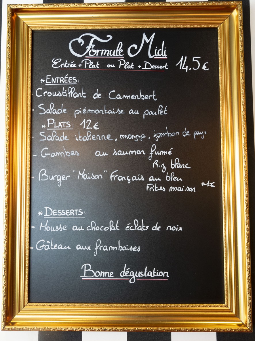 Avant Scène menu 1