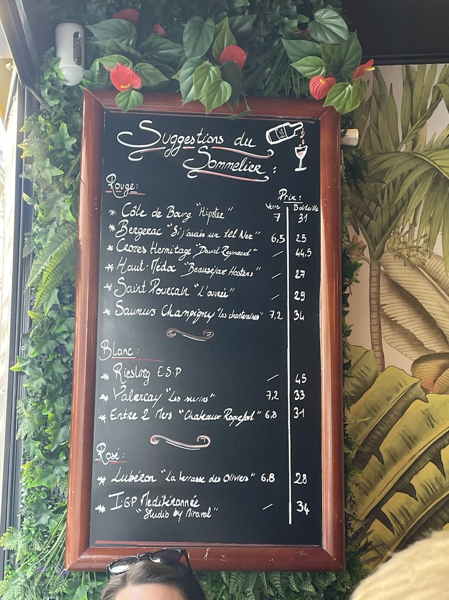 Avant Scène menu 2