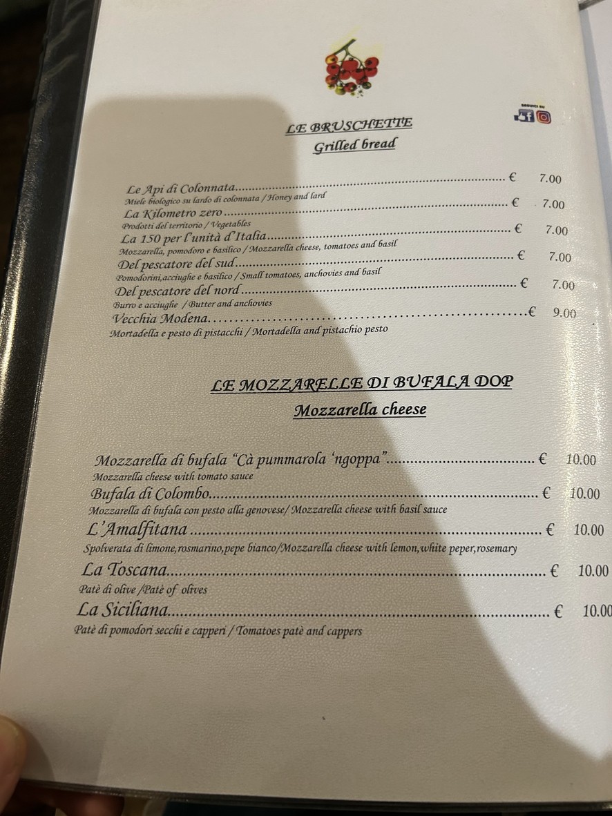 Gaudì menu 2