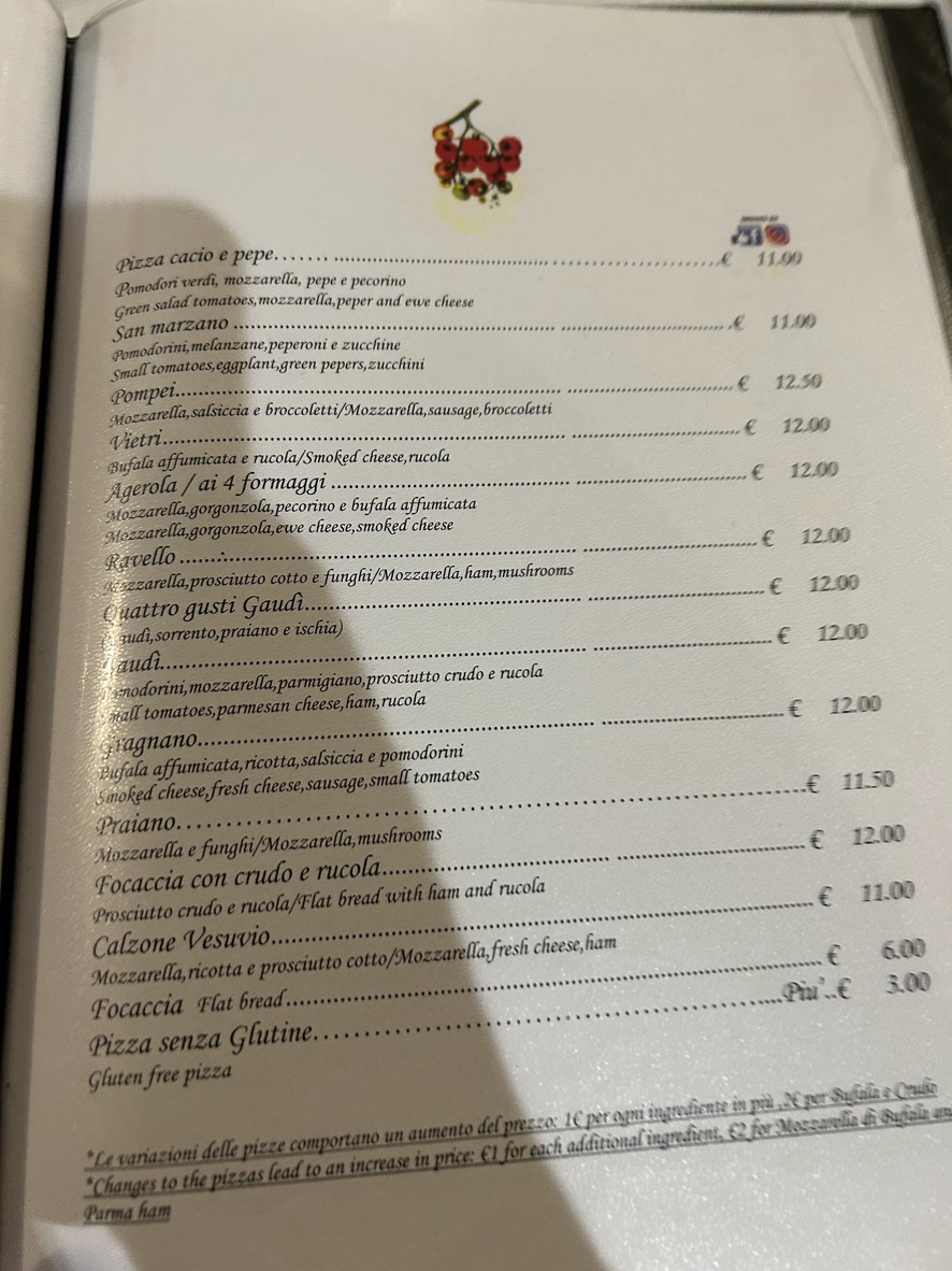 Gaudì menu 6