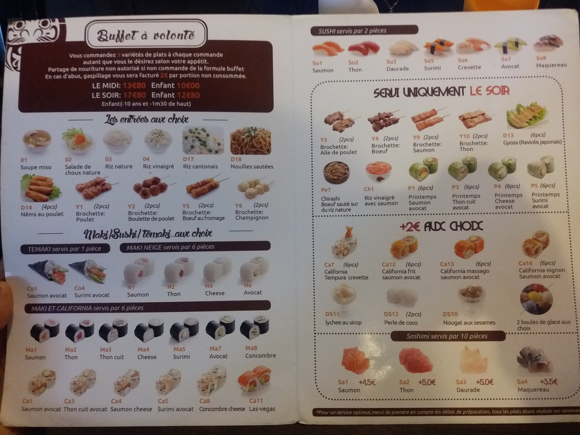 Oishi Sushi menu 2