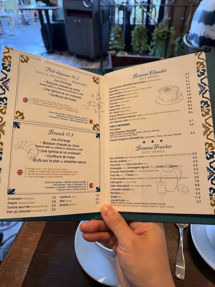 Le Cristal Bar Brasserie menu 1