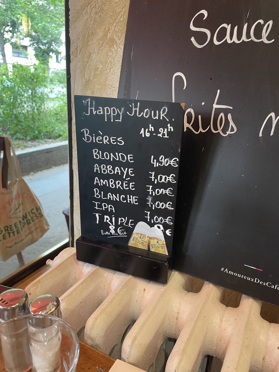 La villa Reine menu 2