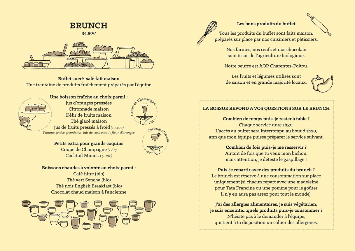 La Bossue menu 1