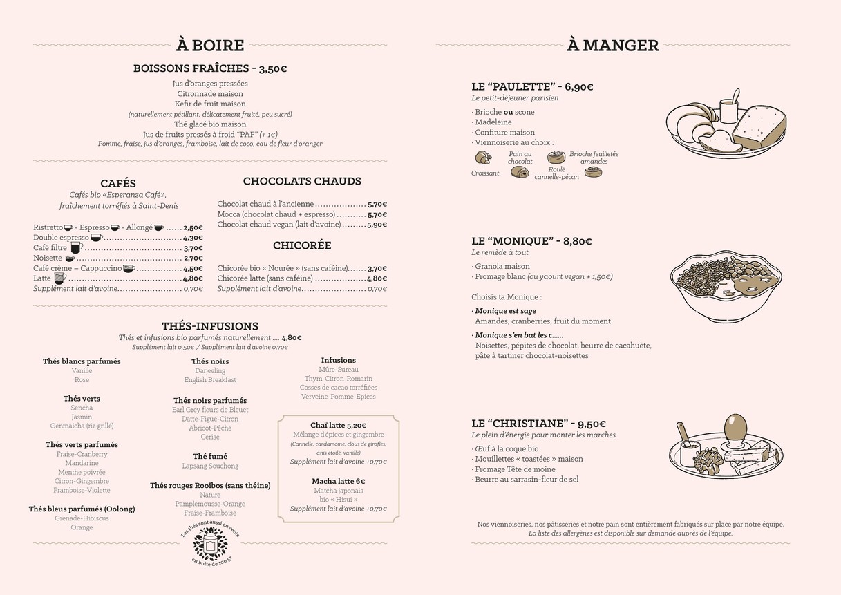 La Bossue menu 2