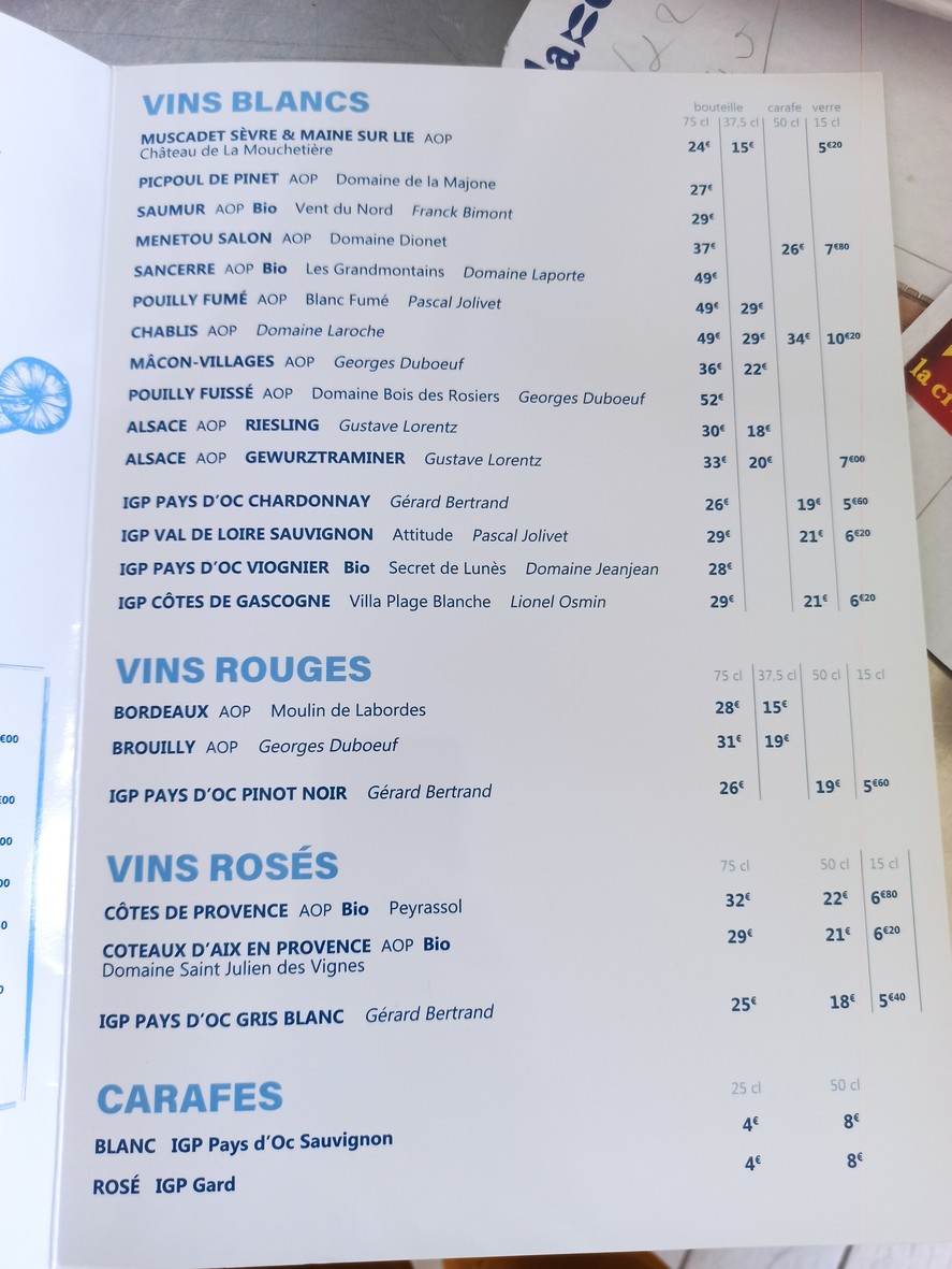 La Criée Nanterre menu 8