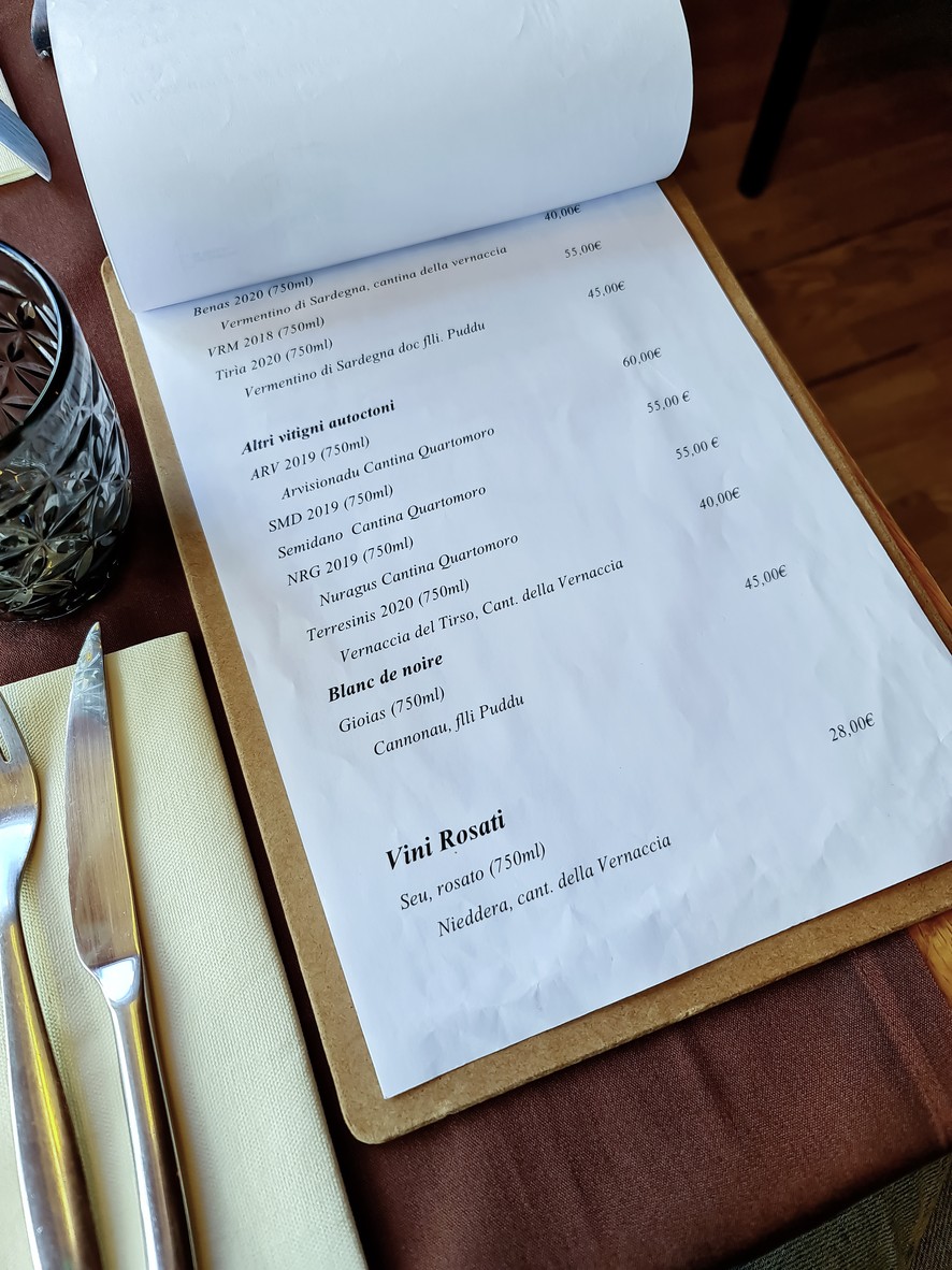 Ristorantino Shardana Parigi menu 4