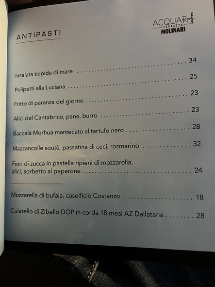 AcquaRoof Terrazza Molinari, Bistrot di mare