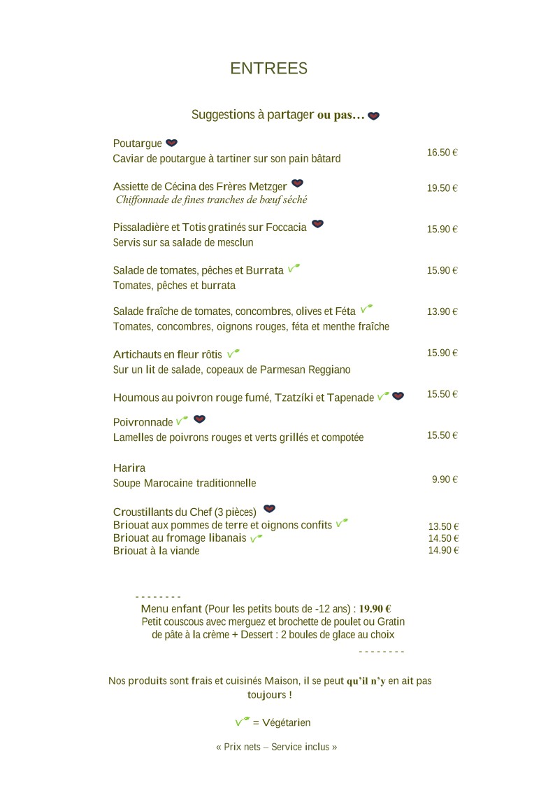 Charly Restaurant Mediterráneo menu 2