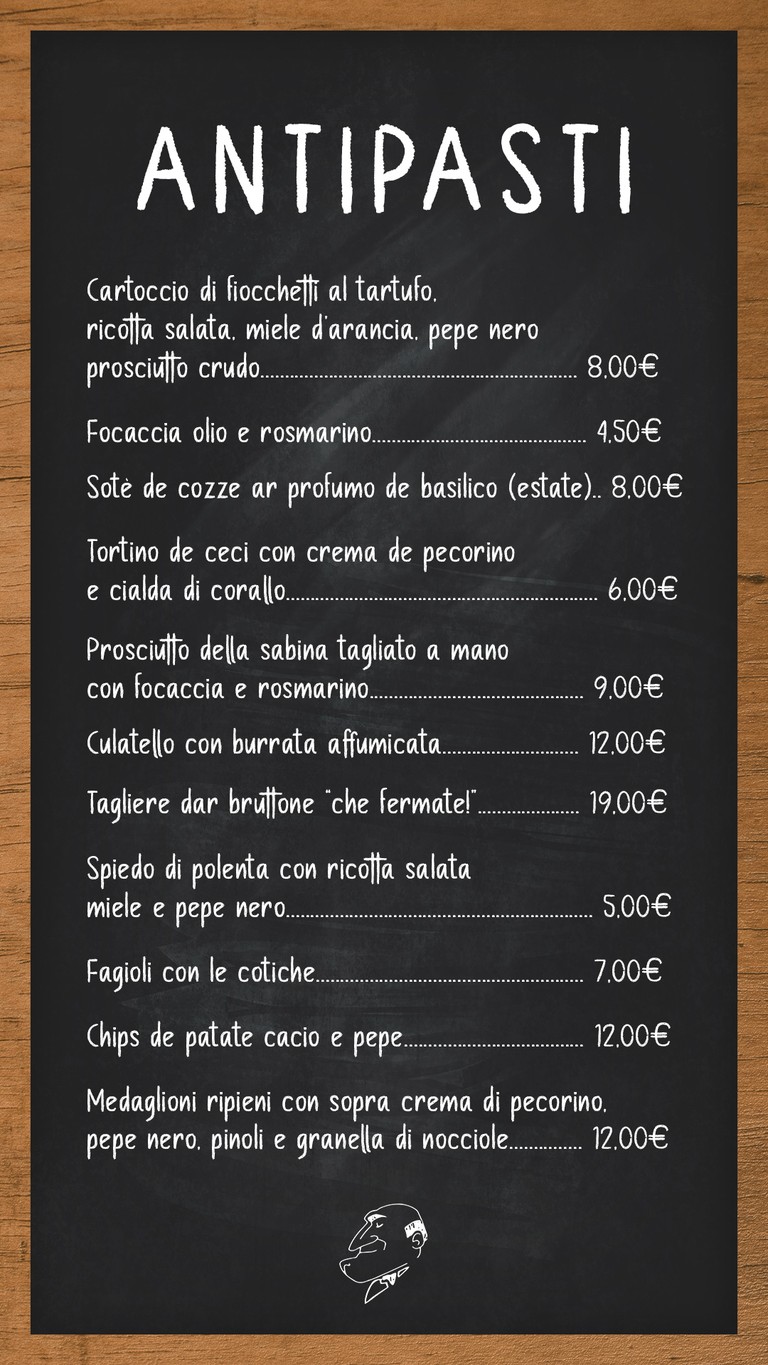 Dar Bruttone menu 1
