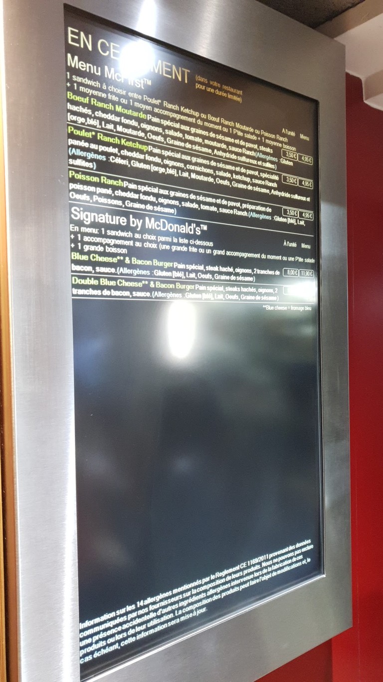 McDonald's menu 2