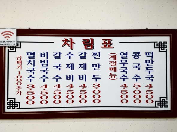 공릉동원조멸치국수