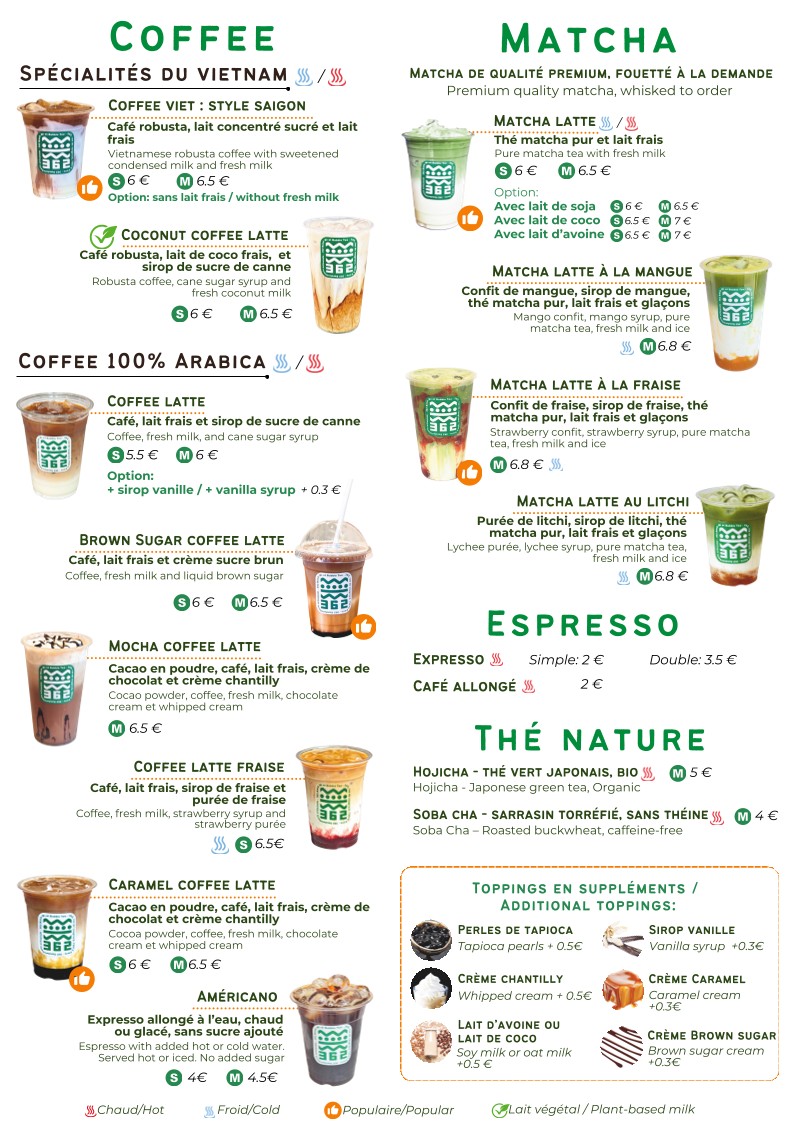 362 Banh Mi Bubble Tea menu 3